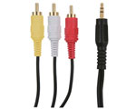 3.5mm To 3xRCA Cable